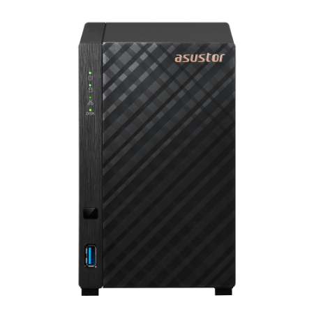 Cетевое хранилище ASUSTOR AS1102TL 2-Bay NAS/ARM64 64-bit 1.7GHz/1GBDDR4/noHDD,LFF(HDD,SSD)/1x1GbE(LAN)/USB3.2;90IX01K1-BW3S00