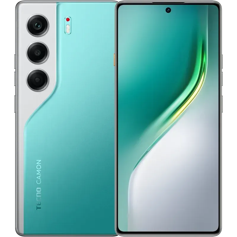 Смартфон Tecno Camon 40 256Gb 12Gb зеленый моноблок 3G 4G 6.78" Android 14 50Mpix 802.11 a/b/g/n/ac NFC GPS GSM900/1800 GSM1900 Protect