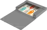 Папка-короб на резинке Бюрократ -BA25/05GREY пластик 0.5мм корешок 25мм A4 серый