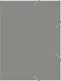 Папка-короб на резинке Бюрократ -BA25/05GREY пластик 0.5мм корешок 25мм A4 серый