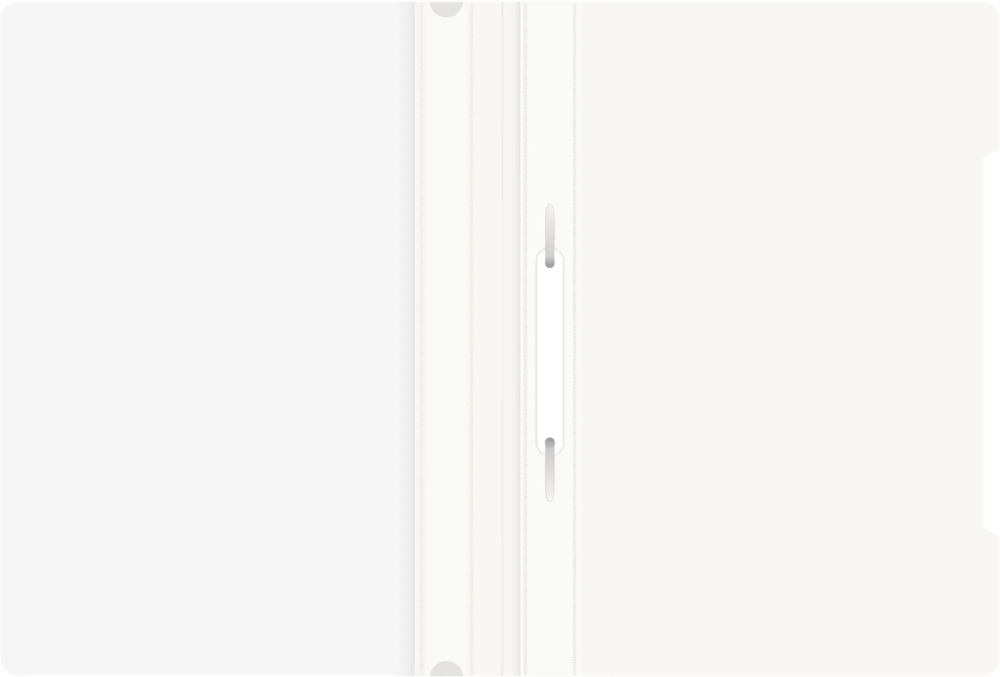 Папка-скоросшиватель Бюрократ -PS20WH A4 прозрач.верх.лист пластик белый 0.12/0.16