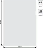 Папка-уголок Бюрократ -EE310/1CLEAR A4 пластик 0.15мм прозрачный