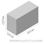 Источник бесперебойного питания Ippon Innova RT 33 60K Tower 60000Вт 60000ВА черный