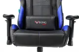 Кресло игровое Zombie VIKING 5 AERO черный/синий эко.кожа с подголов. крестов. пластик