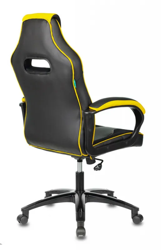 Кресло игровое Zombie VIKING 2 AERO черный/желтый эко.кожа/ткань крестов. пластик