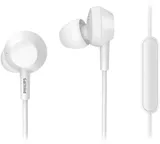 Гарнитура вкладыши Philips TAE4105WT/00 1.2м белый проводные в ушной раковине
