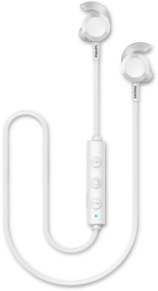 Гарнитура вкладыши Philips TAE4205WT/00 белый беспроводные bluetooth в ушной раковине