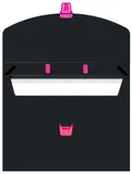 Портфель Бюрократ Black Opal BLPP01PINK 1 отдел. A4 пластик 0.7мм черный/розовый