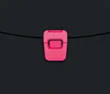 Портфель Бюрократ Black Opal BLPP01PINK 1 отдел. A4 пластик 0.7мм черный/розовый