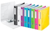 Папка-регистратор Leitz Active WOW 11070054 A4 65мм лам.карт. зеленый без. окант. вместимость 350 листов накл.на кор.