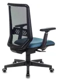 Кресло руководителя Бюрократ EXPERT черный TW-01 сиденье синий 38-415 сетка/ткань с подголов. крестов. пластик