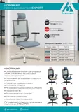 Кресло руководителя Бюрократ EXPERT черный TW-01 сиденье синий 38-415 сетка/ткань с подголов. крестов. пластик