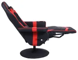 Кресло игровое Cactus CS-CHR-GS200BLR черный/красный подст.для ног