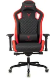 Кресло игровое Knight Titan черный/красный ромбик эко.кожа с подголов. крестов. металл