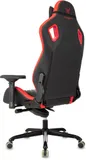 Кресло игровое Knight Titan черный/красный ромбик эко.кожа с подголов. крестов. металл