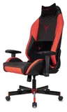 Кресло игровое Knight Neon черный/красный соты эко.кожа с подголов. крестов. металл