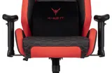 Кресло игровое Knight Neon черный/красный соты эко.кожа с подголов. крестов. металл