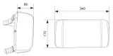Поддержка поясничная Бюрократ 1-BackSupp Small BACK SUPPORT 1 SM черный для офис.кресла