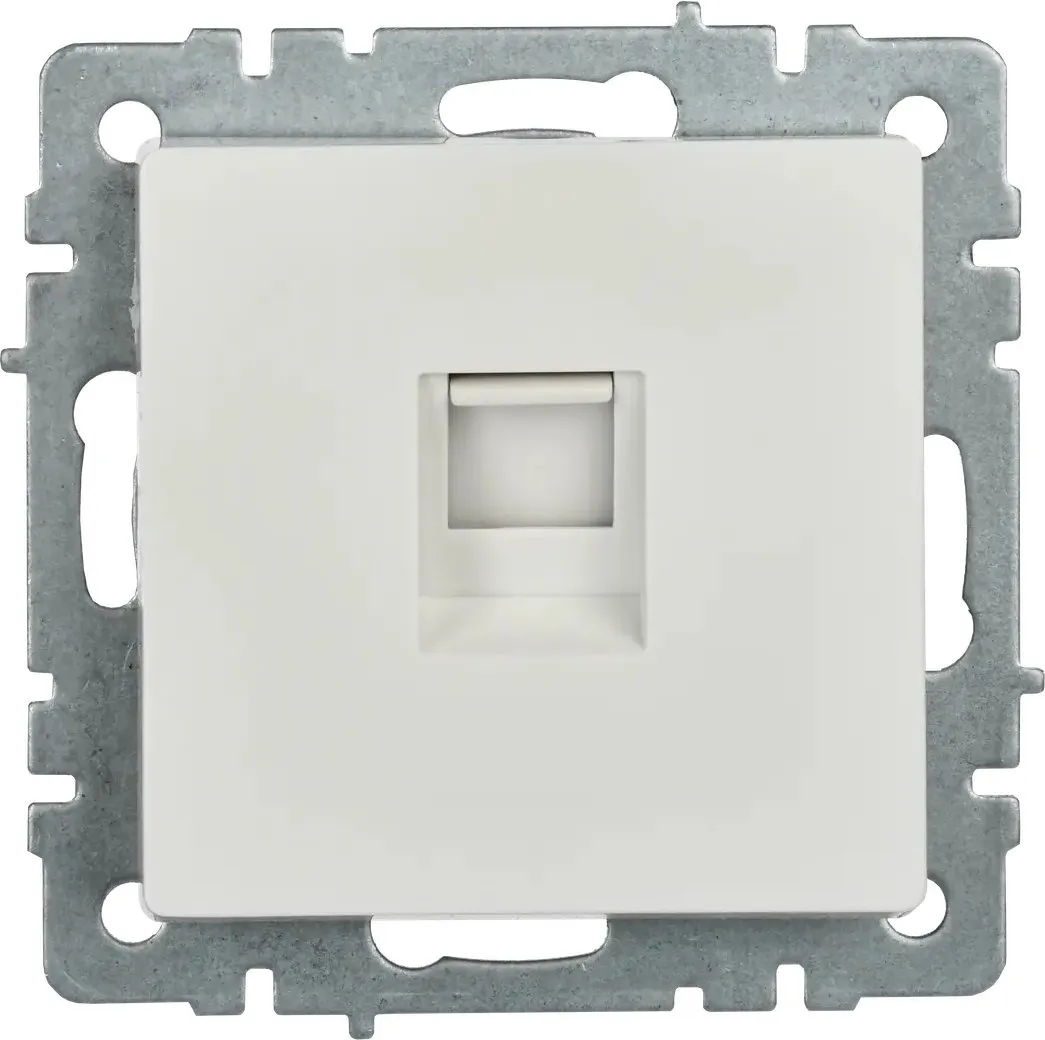 Розетка комп. IEK Brite РК10-БрБ BR-K10-1-K01 одинар. скрыт. штор. IP20 белый (упак.:1шт)
