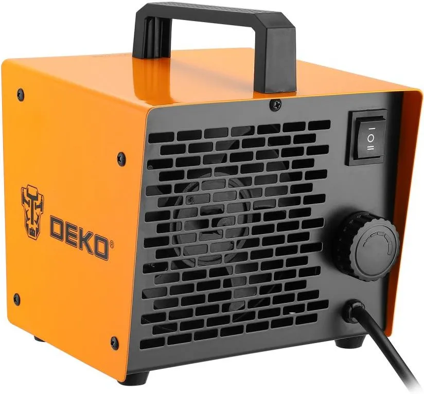 Тепловая пушка электрическая Deko DKIH2200 2200Вт желтый/черный