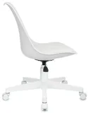 Кресло Бюрократ CH-W333 белый сиденье молочный Velvet 20 крестов. пластик пластик белый