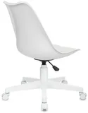 Кресло Бюрократ CH-W333 белый сиденье молочный Velvet 20 крестов. пластик пластик белый