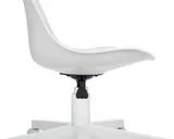 Кресло Бюрократ CH-W333 белый сиденье молочный Velvet 20 крестов. пластик пластик белый