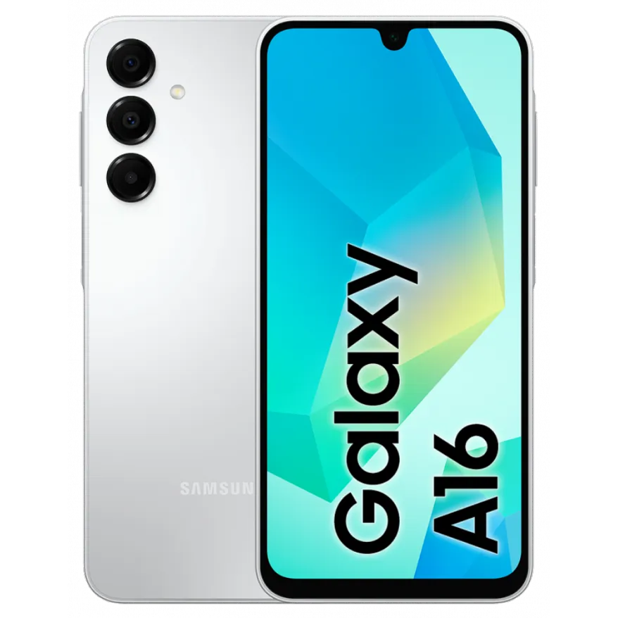 Смартфон Samsung SM-A165F Galaxy A16 128Gb 4Gb серебристый моноблок 3G 4G 6.7" 1080x2340 Android 14 50Mpix 802.11 a/b/g/n/ac NFC GPS GSM900/1800 GSM1900