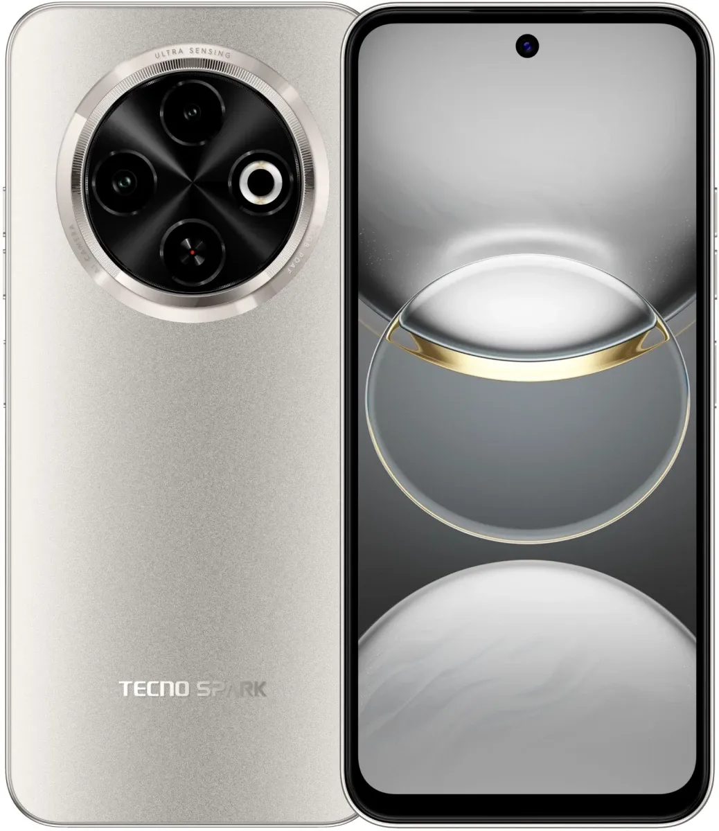 Смартфон Tecno Spark 30C 128Gb 6Gb золотой моноблок 3G 4G 6.67" 720x1600 Android 14 48Mpix 802.11 a/b/g/n/ac NFC GPS GSM900/1800 TouchSc Protect