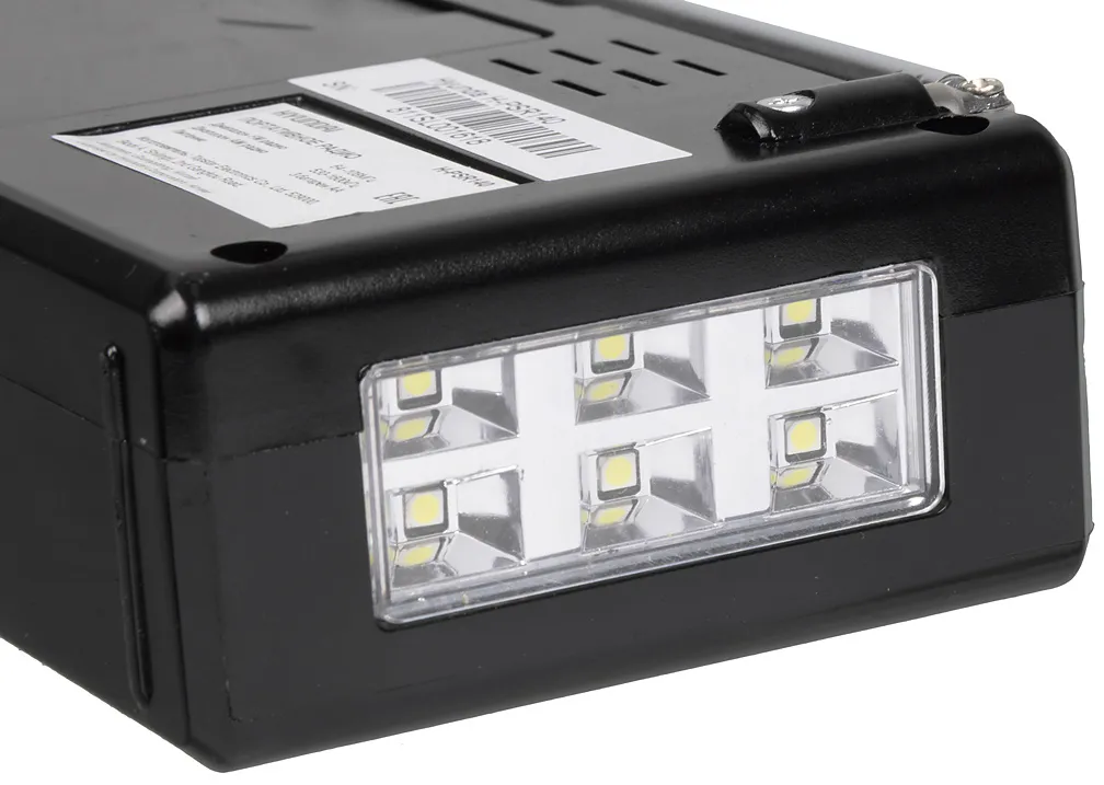 Радиоприемник портативный Hyundai H-PSR140 черный USB microSD