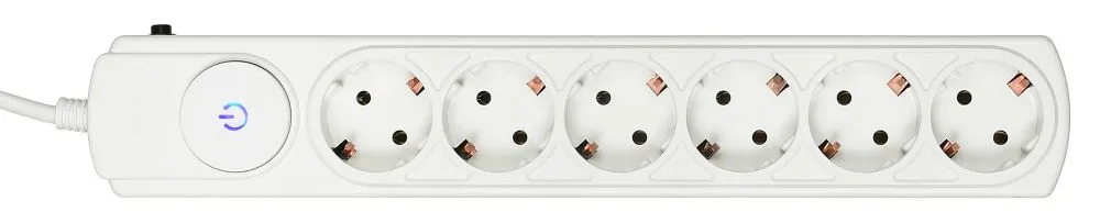 Сетевой фильтр Ippon BK212 1.8м (6 розеток) белый (коробка)