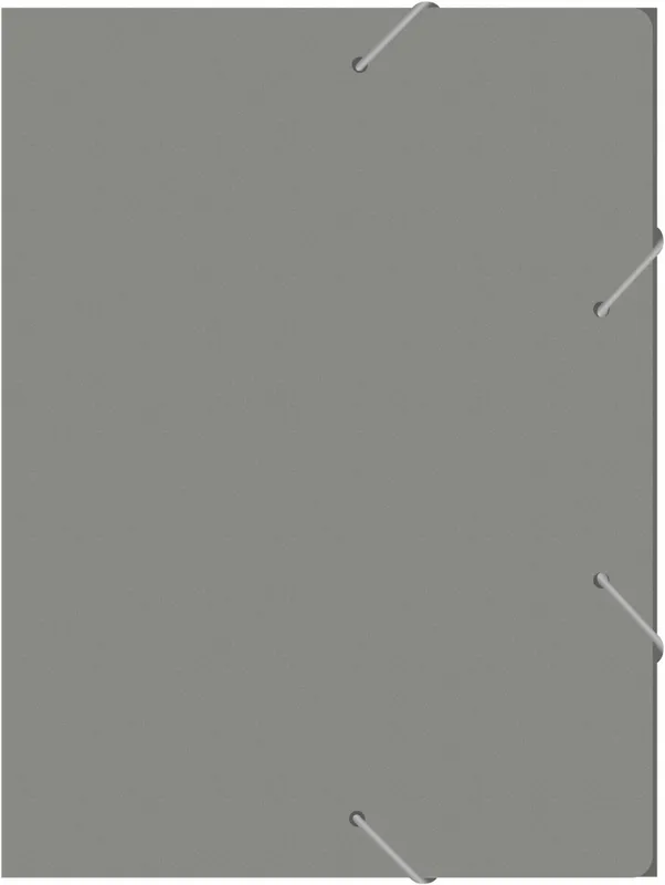 Папка-короб на резинке Бюрократ -BA25/05GREY пластик 0.5мм корешок 25мм A4 серый