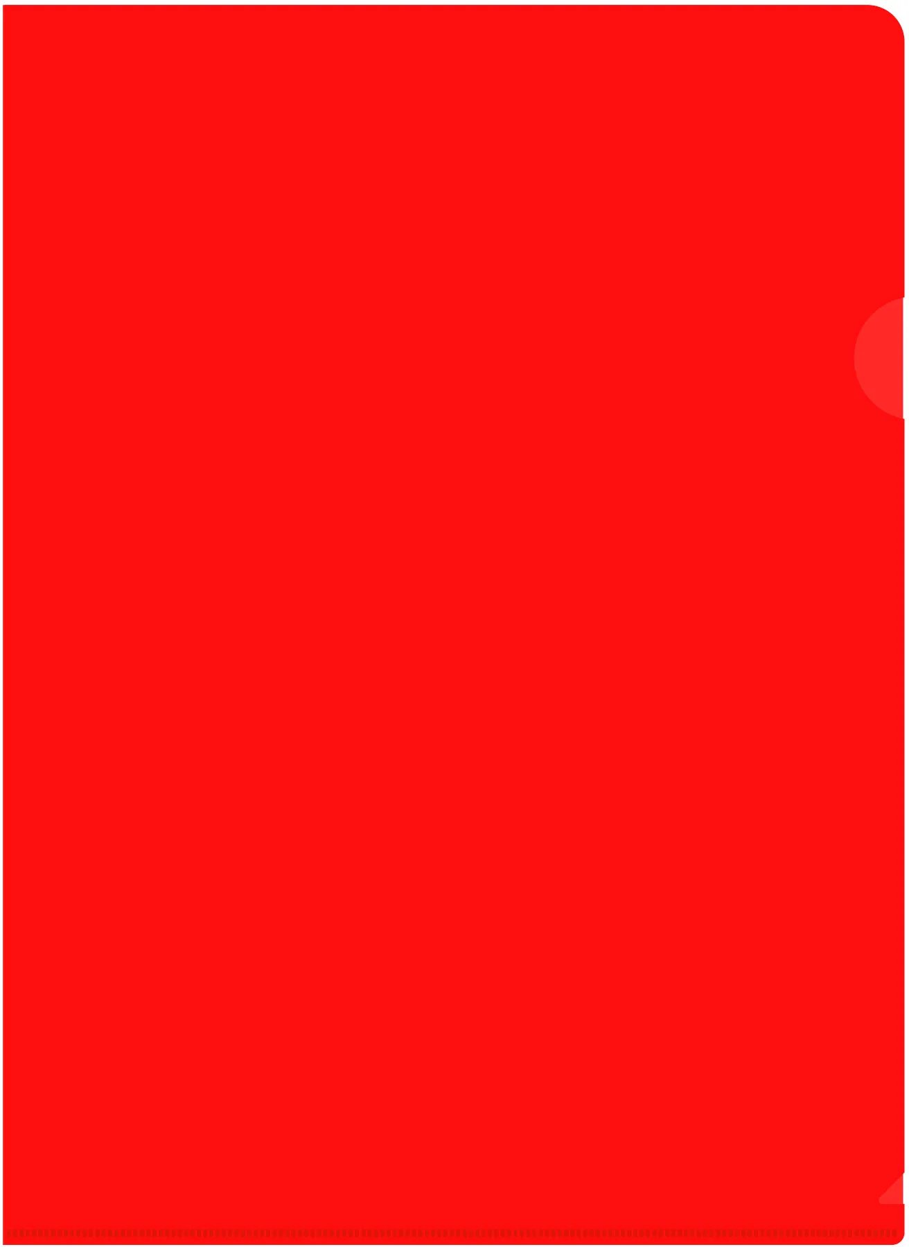 Папка-уголок Бюрократ -E310N/1RED непрозрачный A4 пластик 0.18мм красный