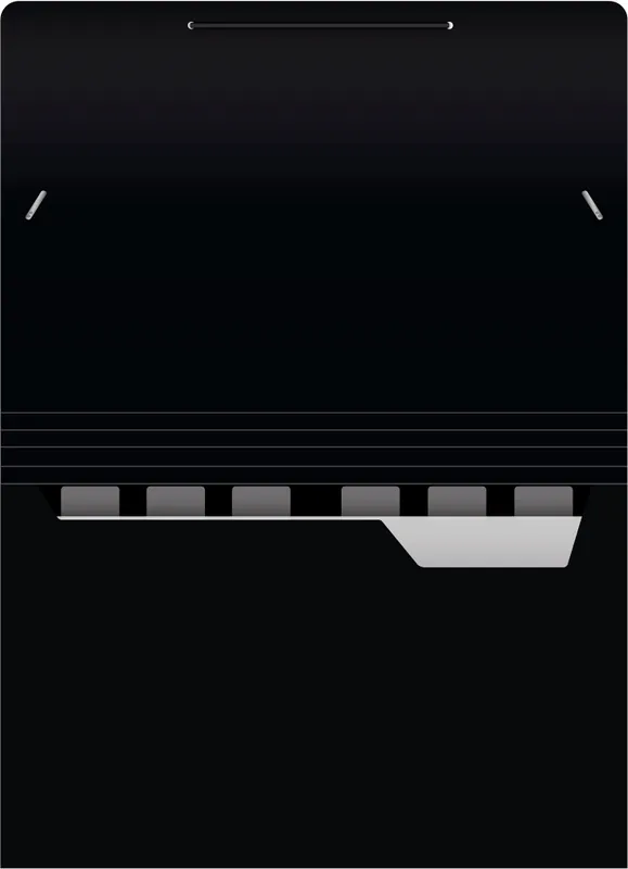 Портфель Бюрократ -BPR6BLCK 6 отдел. A4 пластик 0.7мм черный