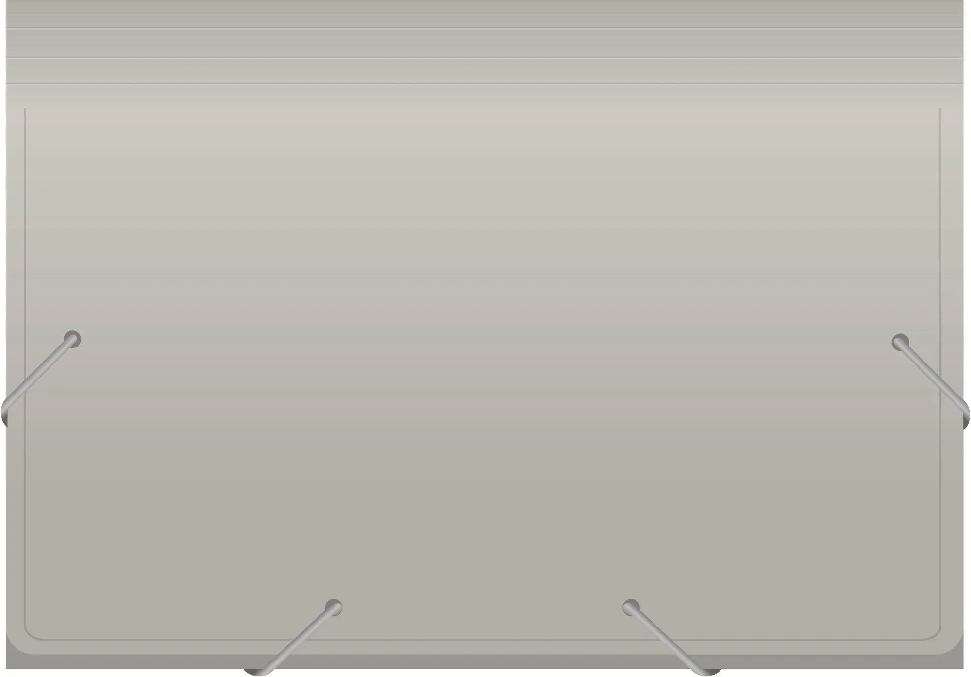 Портфель Бюрократ -BPR6GREY 6 отдел. A4 пластик 0.7мм серый