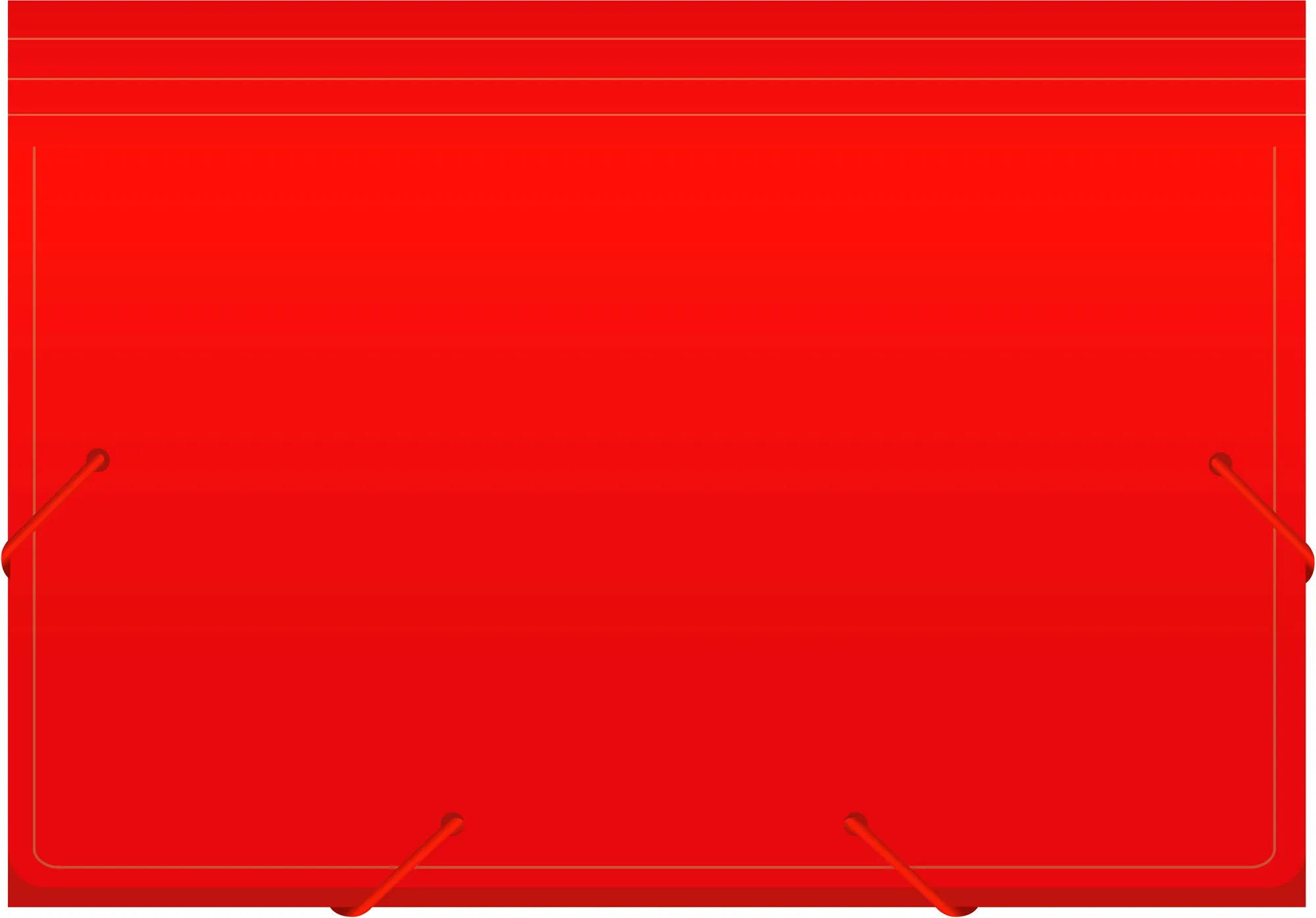 Портфель Бюрократ -BPR6RED 6 отдел. A4 пластик 0.7мм красный