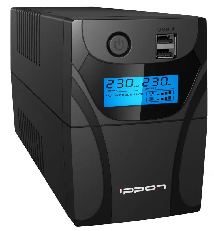 Источник бесперебойного питания Ippon Back Power Pro II 400 240Вт 400ВА черный