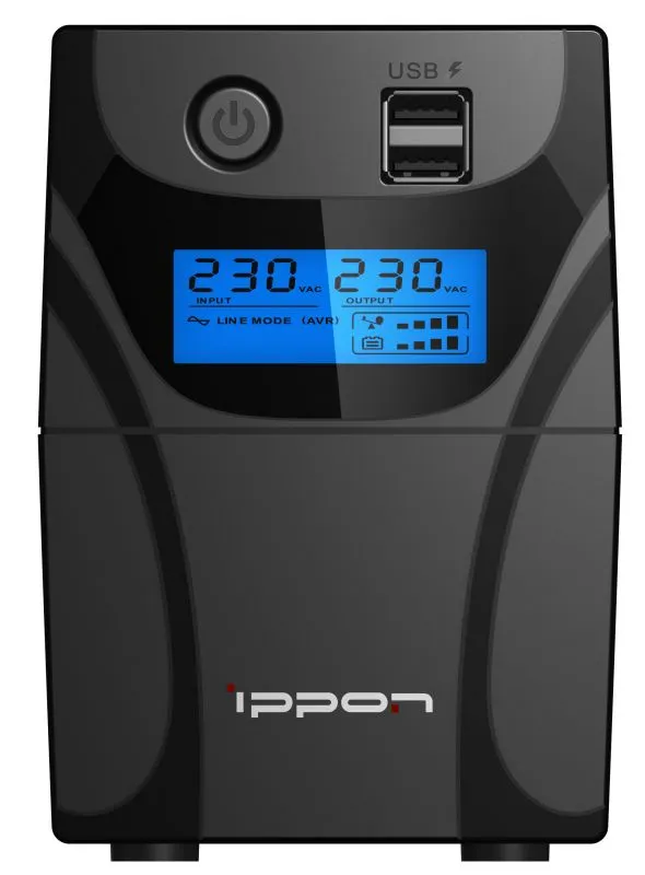 Источник бесперебойного питания Ippon Back Power Pro II 400 240Вт 400ВА черный