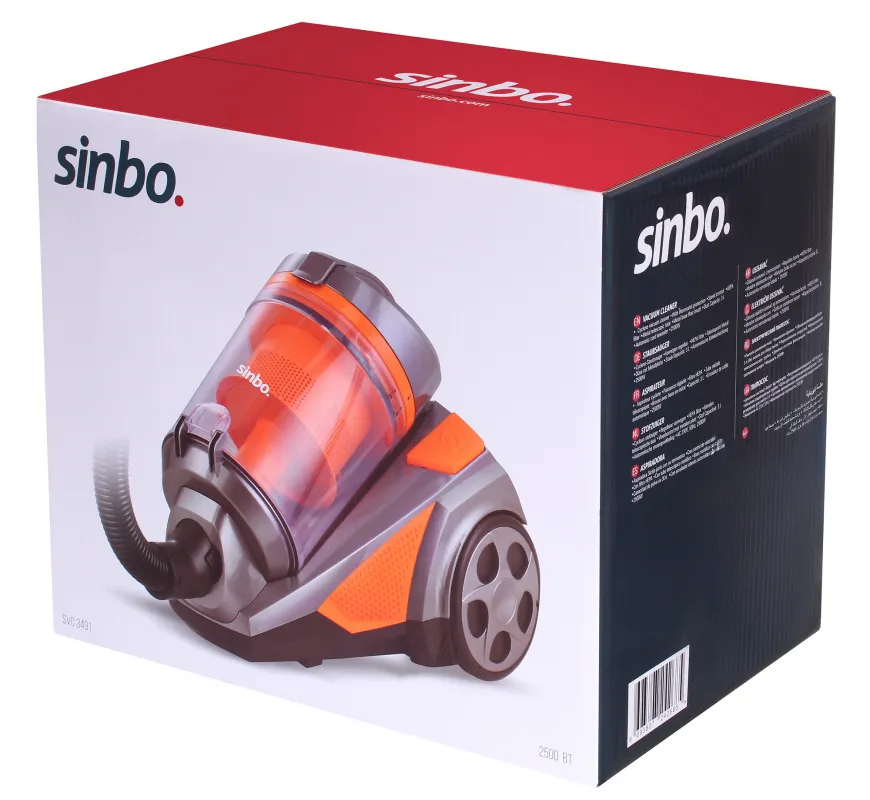 Пылесос Sinbo SVC 3491 2500Вт оранжевый