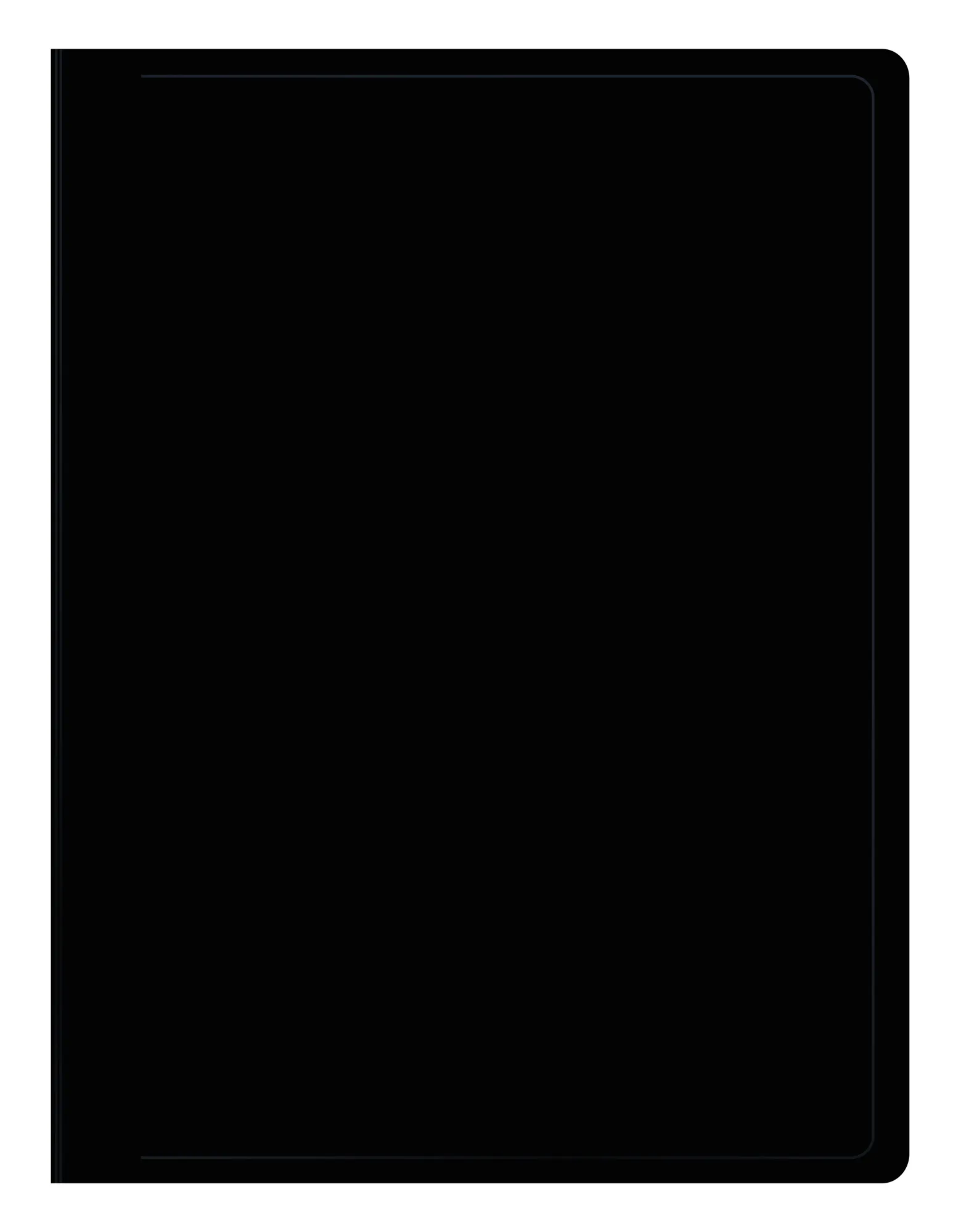 Папка метал.пруж.скоросш. Бюрократ Black&White BWPZ08PBLCK A4 пластик 0.8мм черный/белый