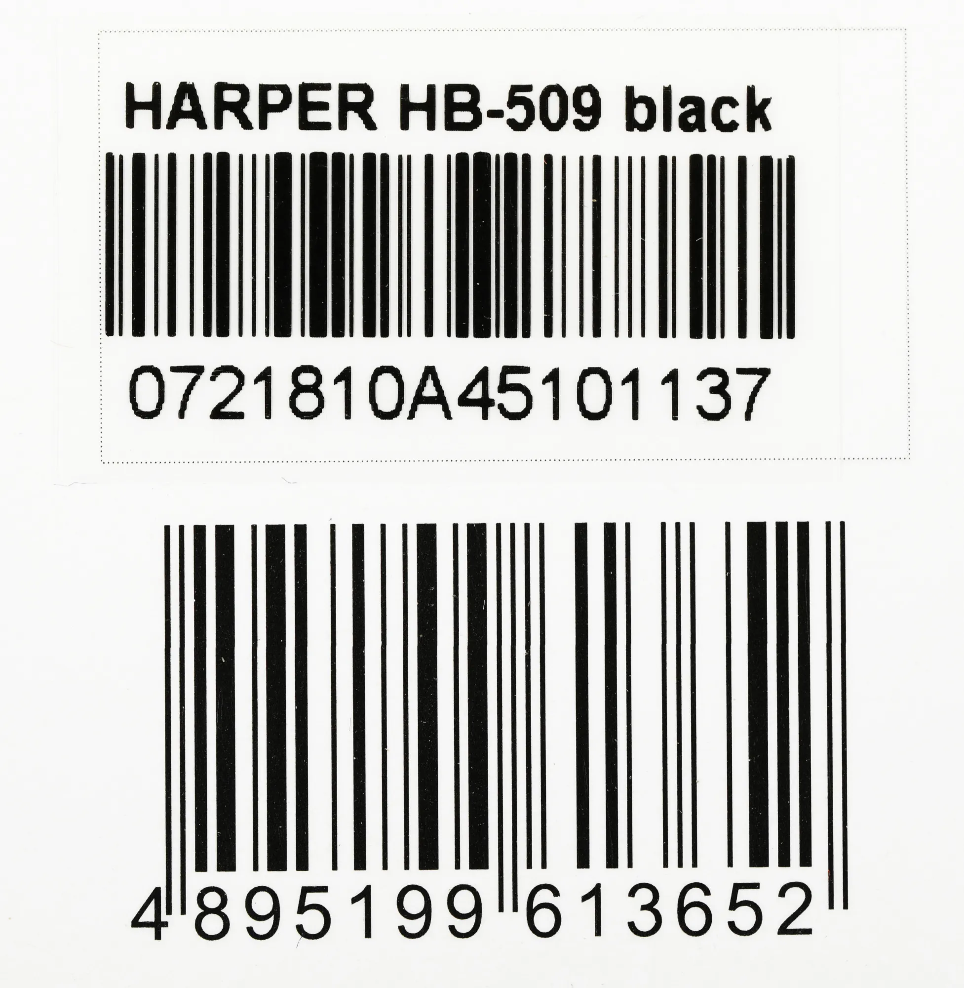 Гарнитура вкладыши Harper HB-509 черный беспроводные bluetooth в ушной раковине (H00002181)
