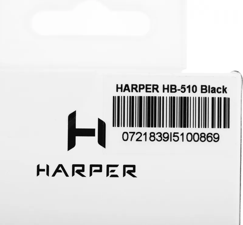 Гарнитура вкладыши Harper HB-510 черный беспроводные bluetooth в ушной раковине (H00002183)