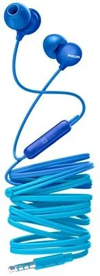 Гарнитура вкладыши Philips SHE2405 1.2м синий/голубой проводные в ушной раковине (SHE2405BL/00)