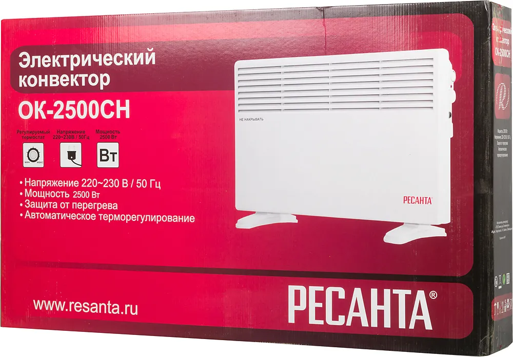 Конвектор Ресанта ОК-2500СН 2500Вт белый