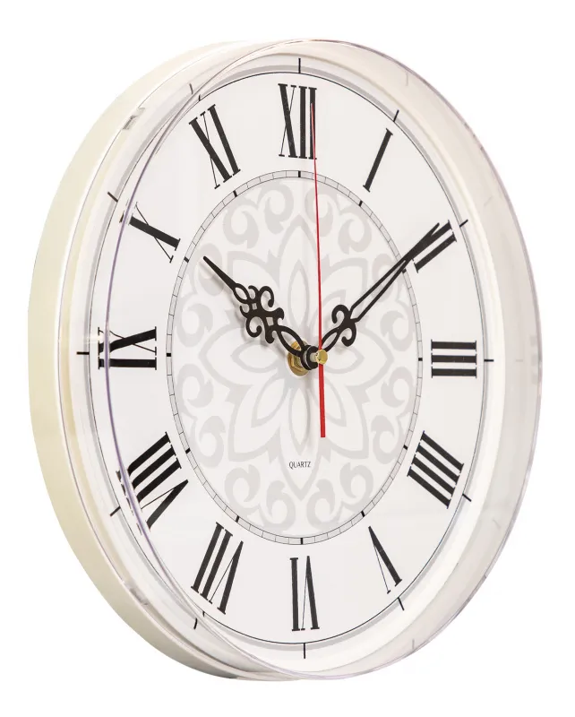 Часы настенные аналоговые Бюрократ WallC-R70P D25см белый (WALLC-R70P25/WHITE)