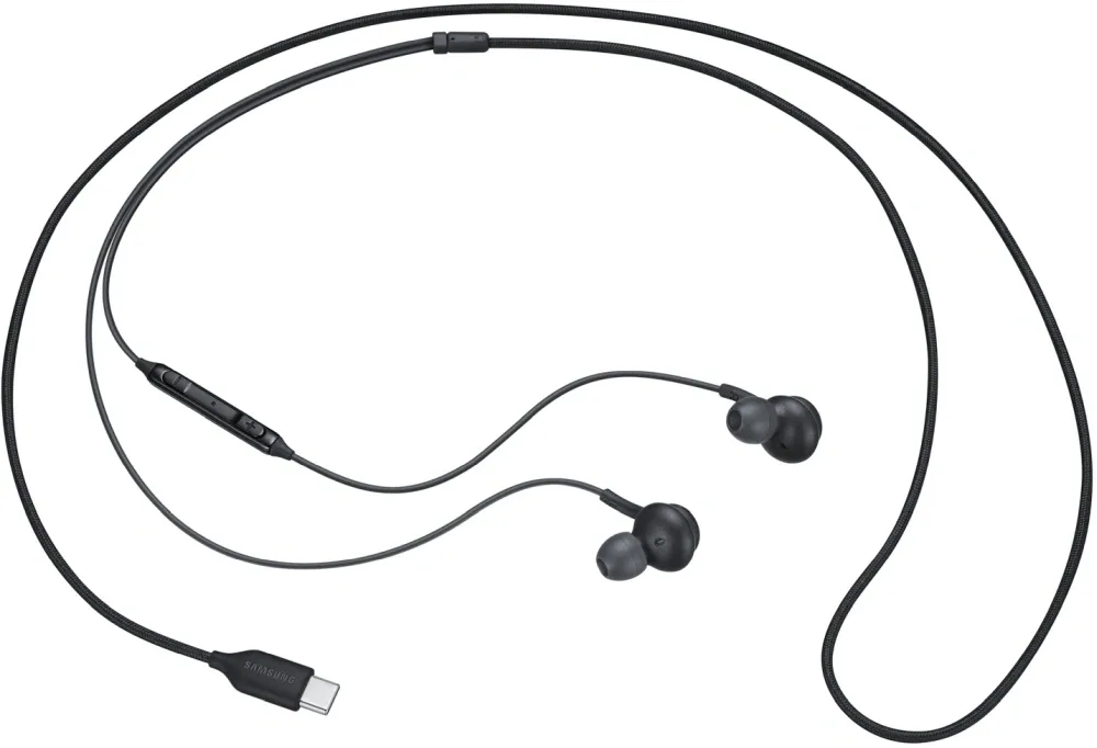 Гарнитура вкладыши Samsung EO-IC100 1.2м черный проводные в ушной раковине (EO-IC100BBEGRU)