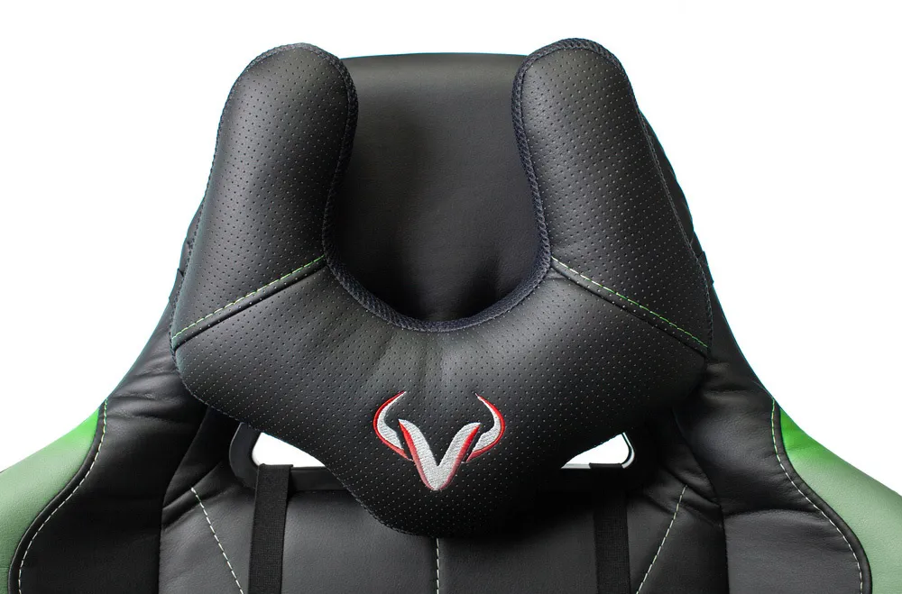 Кресло игровое Zombie VIKING 5 AERO черный/салатовый эко.кожа с подголов. крестов. пластик