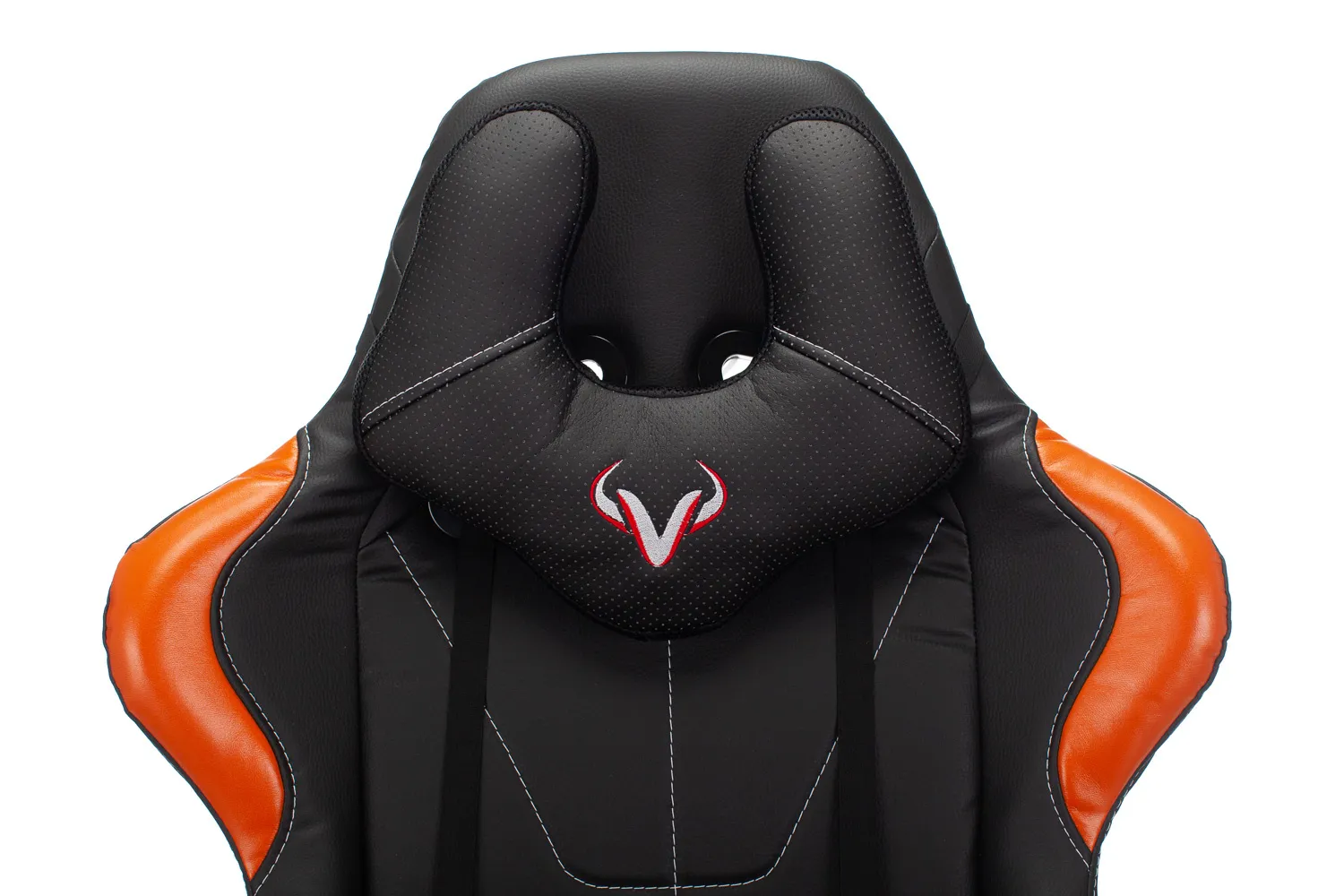 Кресло игровое Zombie VIKING 5 AERO черный/оранжевый эко.кожа с подголов. крестов. пластик