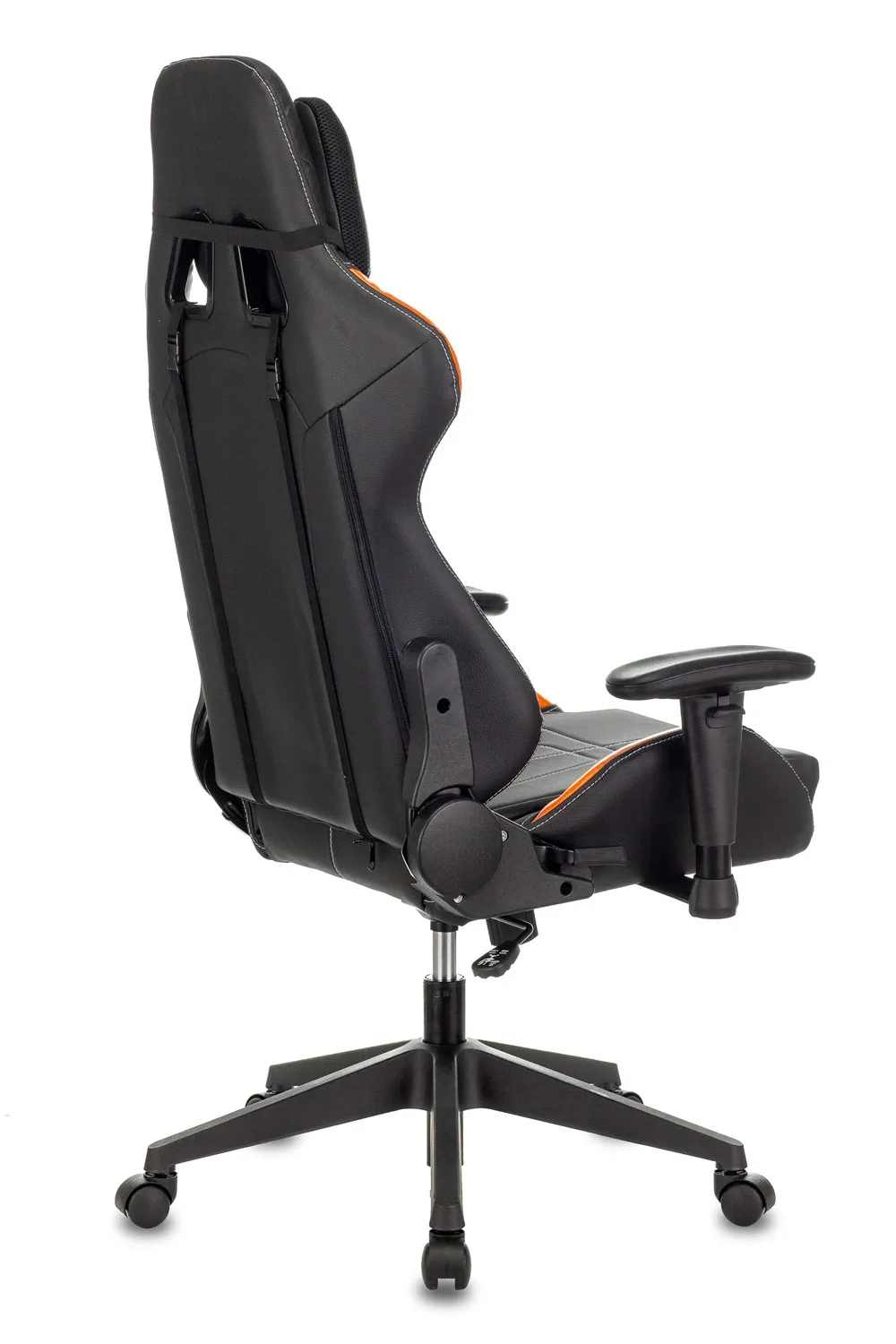 Кресло игровое Zombie VIKING 5 AERO черный/оранжевый эко.кожа с подголов. крестов. пластик
