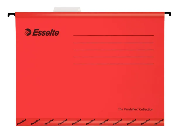 Папка подвесная Esselte Standart 90316 картон красный (упак.:25шт)